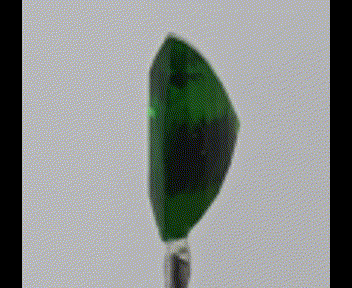 Green tourmaline trilliant