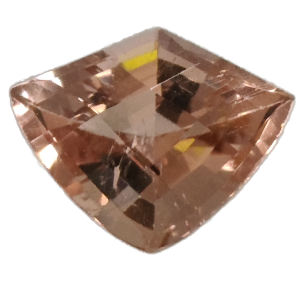 Kite cut peach tourmaline